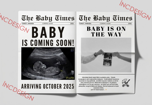 Baby is coming gazetesi Bebek Günü Bebek Haberi Gazetesi