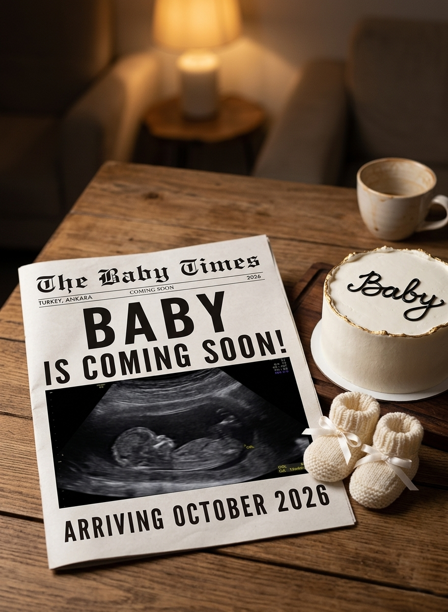 Baby is coming gazetesi Bebek Günü Bebek Haberi Gazetesi
