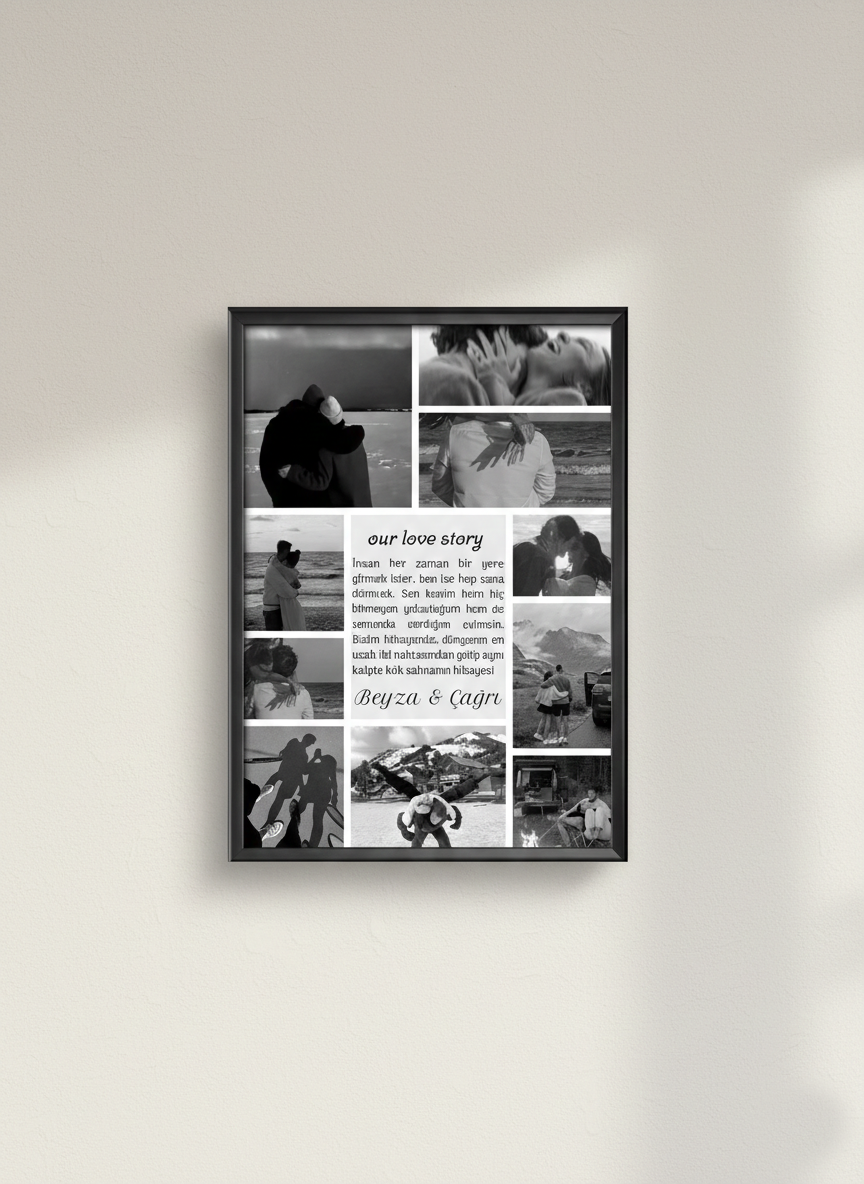 Bizim Hikayemiz Kişiselleştirilebilir Poster